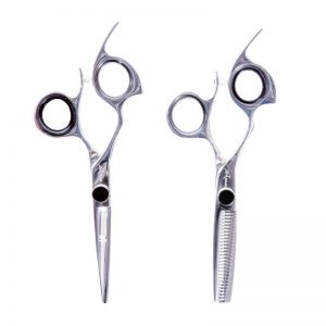 5.5 Inch Shark Fin Left-Handed Shears Set with Pouch