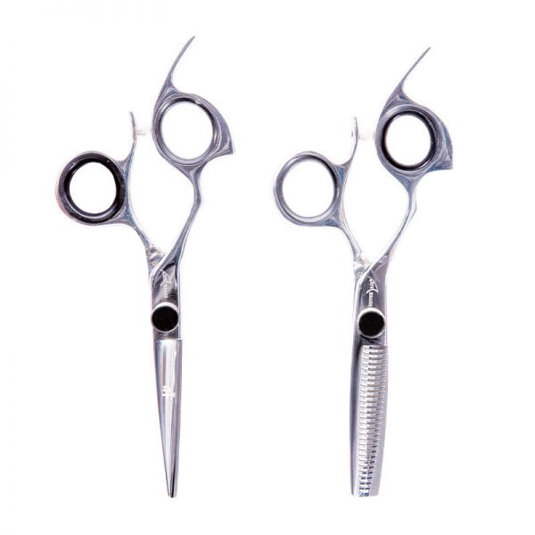 5.5" Shark Fin Left-Handed Shears Set with Pouch