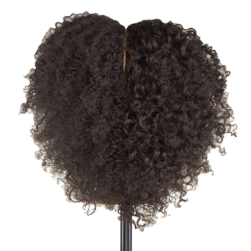 Multi-Texture Quad Cap Series - 100% Human Textured Hair Mannequin