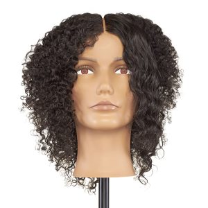Multi-Texture Quad Cap Series - 100% Human Textured Hair Mannequin