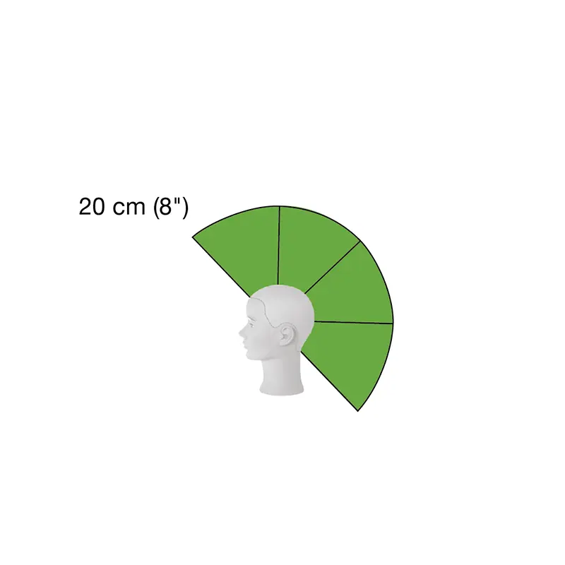 Color Quadrant Cap - 100% Human Hair