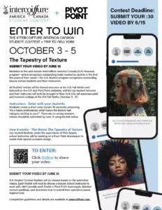 Intercoiffure America Canada Student Contest 2026 Flyer