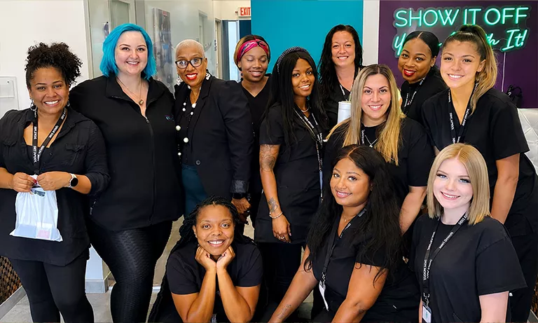 Class Picture Day at Beauty School