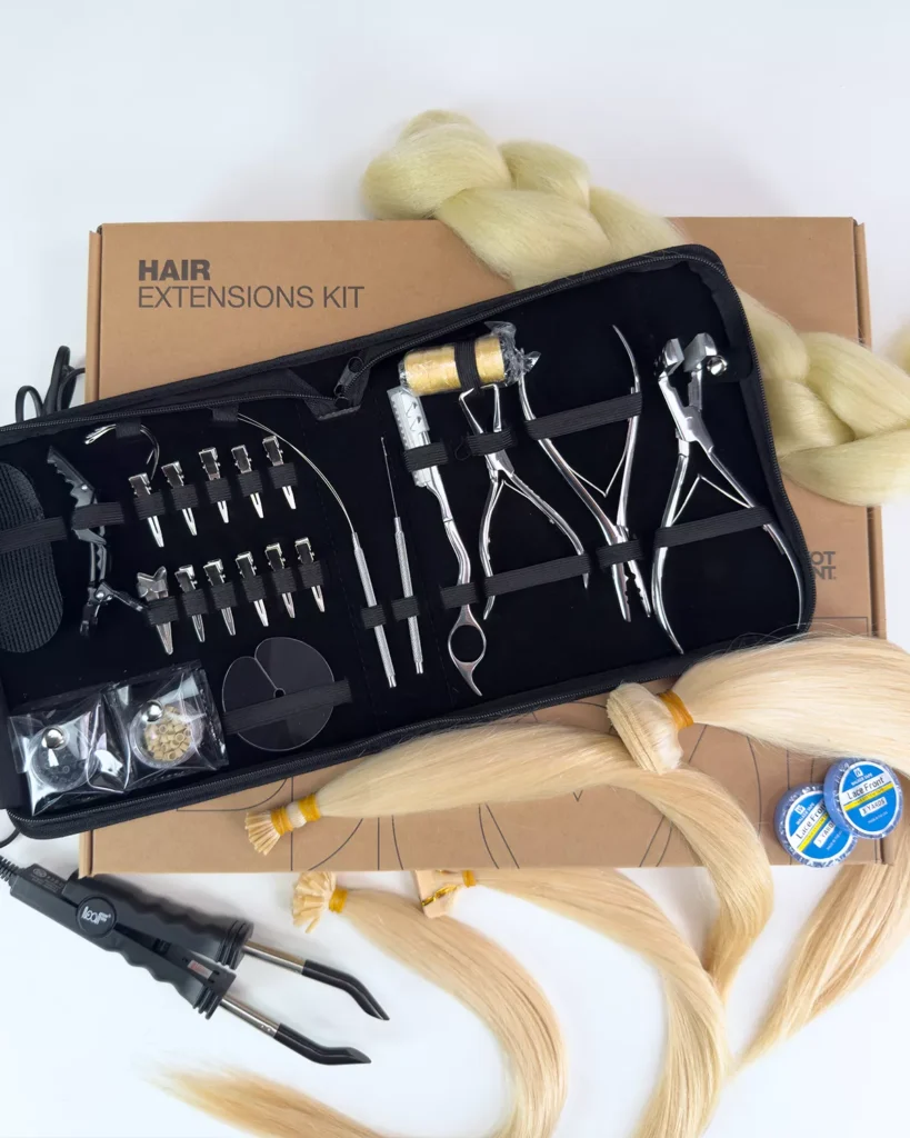 Tools for the Hair Extensions Kit by Pivot Point