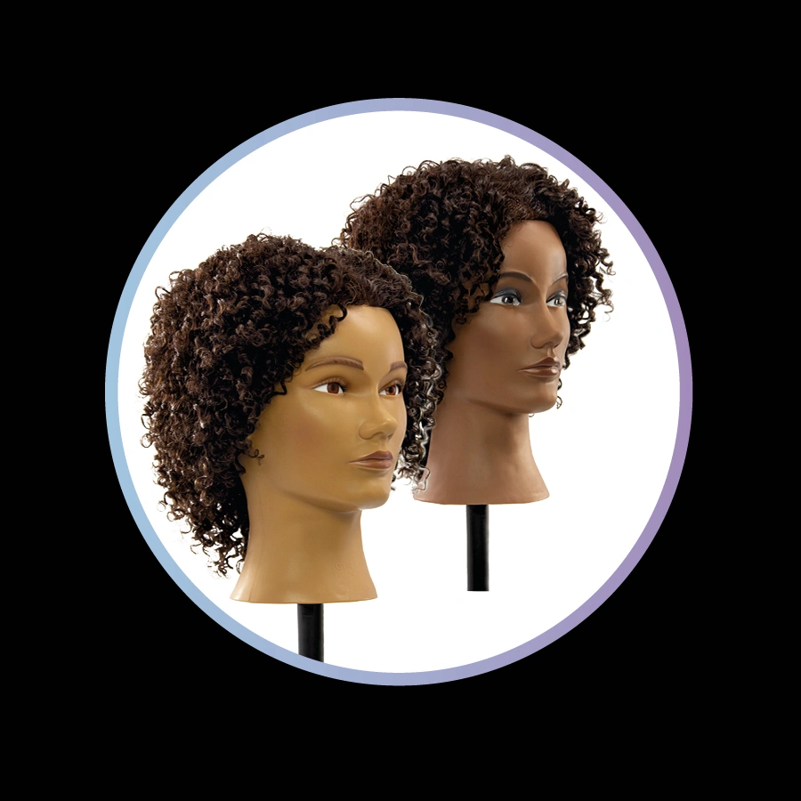 Mannequin Showcase: Amber - 100% Human Textured Hair Mannequin
